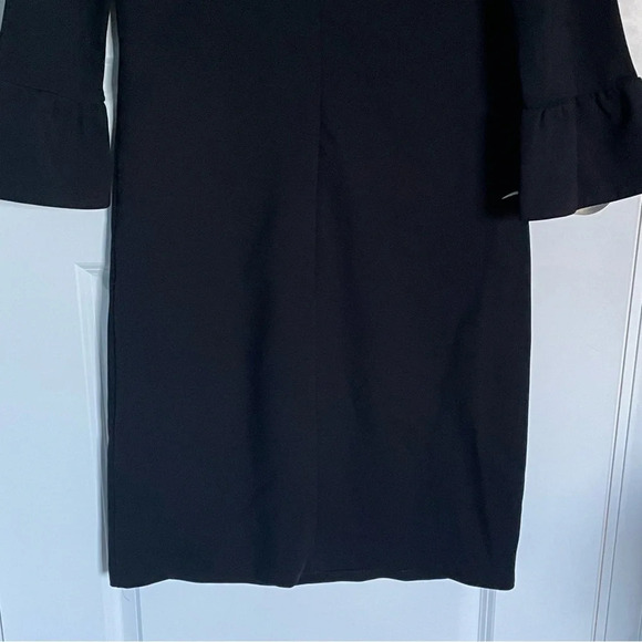 Boden Lavinia Ponte Knit Dress Black Bell Sleeves - 29266 - Picture 12 of 15
